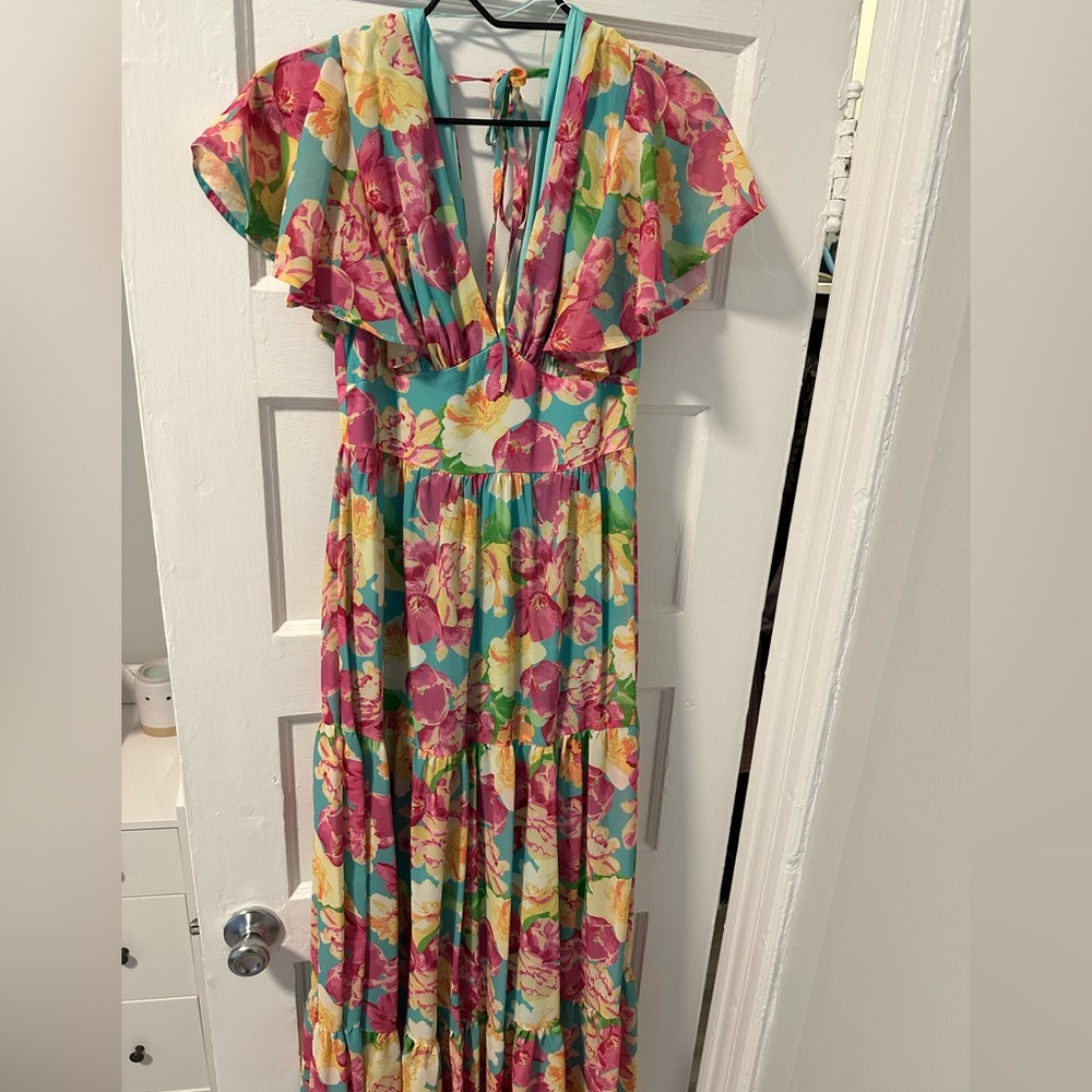 Floral Ruffle Dress - Picture 4 of 4